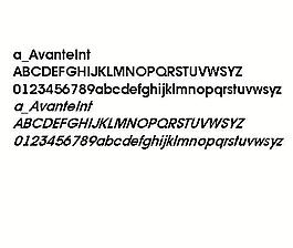 a_AvanteInt 英文字體下載