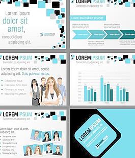 國外商務(wù)名片模板矢量圖
