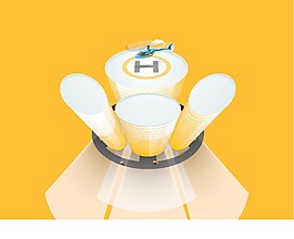 3D概念建筑建筑的設計概念