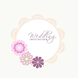 美麗的花卉裝飾 婚禮和其他儀式的請柬