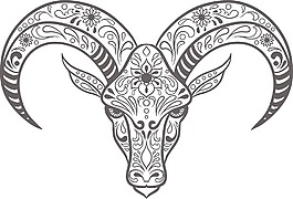 糖頭骨矢量元素
