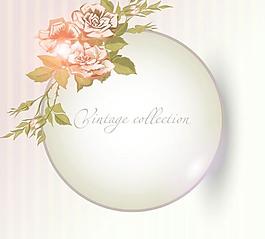 精美花朵背景矢量素材2