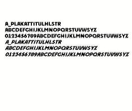 a_PlakatTitulHlStr 英文字體下載