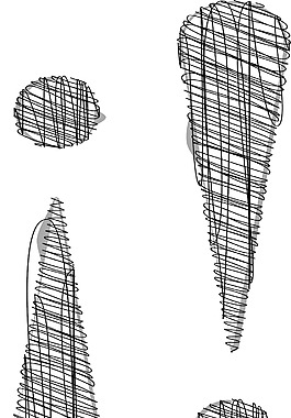 手绘字体矢量插画