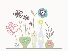 一個(gè)抽象的背景與花