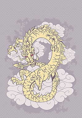 摘要龍矢量插畫