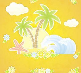 精美夏日卡片矢量素材4