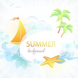 精美夏日卡片矢量素材3