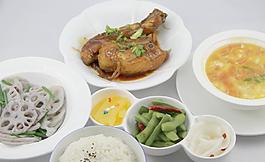 照燒鮑汁雞套餐圖片
