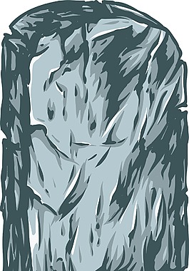 墓碑的向量元素