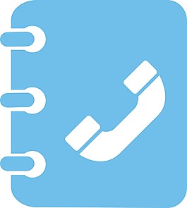 電話簿的簡單圖標(biāo)