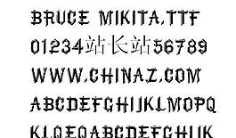 Bruce Mikita 英文字體下載