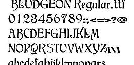 BLUDGEON 英文字體下載