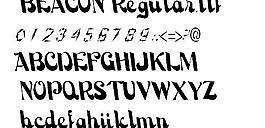 BEACON 英文字體下載