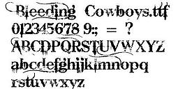 Bleeding_Cowboys 英文字體下載