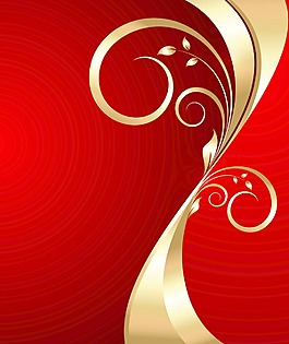 明亮的旋流黃金花藝設(shè)計(jì)