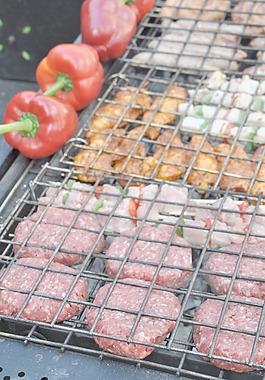 肉类在烧烤