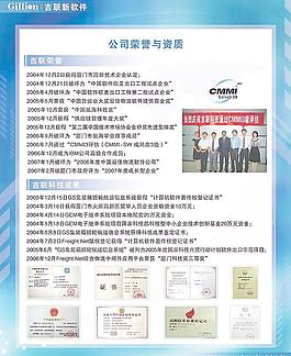 公司榮譽與資質展板