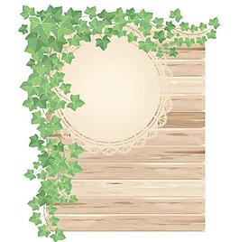 時(shí)尚木板吊牌矢量素材2
