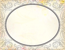 矢量旧货花框