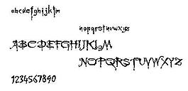 Buff 英文字體下載
