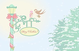 向量的圣誕賀卡