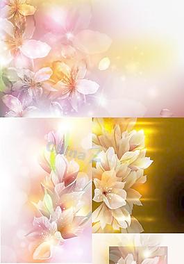 精美夢(mèng)幻花紋矢量素材