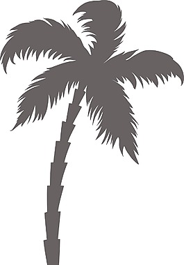 向量的棕榈树