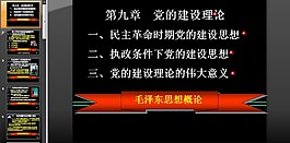 毛澤東思想概論黨建PPT模板