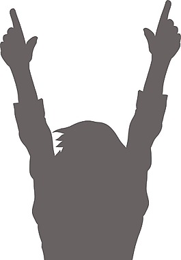 女人剪影矢量