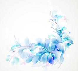 潮流炫彩花紋背景矢量素材3