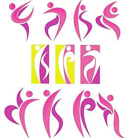 創(chuàng)意運(yùn)動(dòng)線條人物矢量素材3
