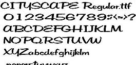 CITYSCAPE 英文字體下載