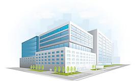 商業(yè)建筑大樓矢量素材3