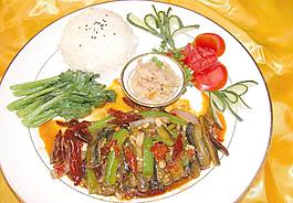 爆炒黃鱔飯圖片