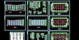 四層工業(yè)區(qū)車間鋼筋混凝土結(jié)構(gòu)設(shè)計圖