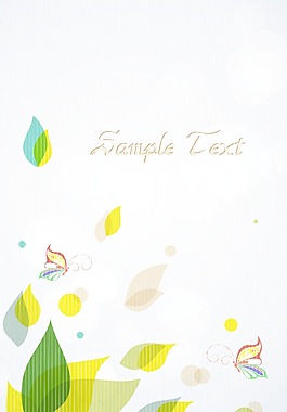 與蝴蝶矢量春天背景