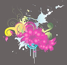 水彩花卉背景