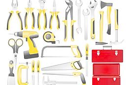 卡通工具箱與工具矢量素材3
