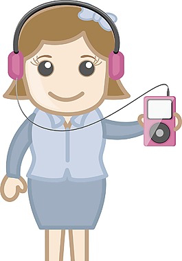 MP3播放器-商業(yè)漫畫