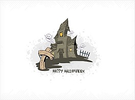 萬圣節(jié)的背景矢量插畫