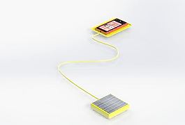 諾基亞Lumia手機無線充電的照片
