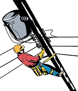 電力巡線電話修理工電工