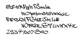 Westsidep 另類字體