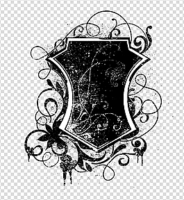 素描盾牌AE模板源文件