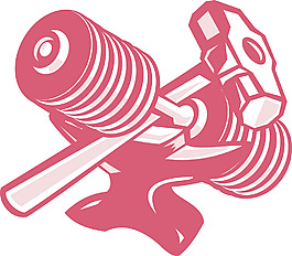 啞鈴錘和大錘復古