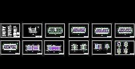 江蘇某公司6層辦公樓建筑施工設計圖