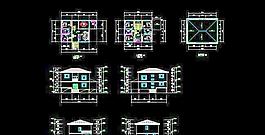 二層農(nóng)家?guī)В柵_）小別墅設(shè)計圖11x8