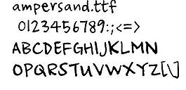 ampersand 英文字體下載