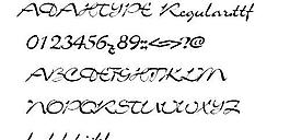 ADAHTYPE 英文字體下載